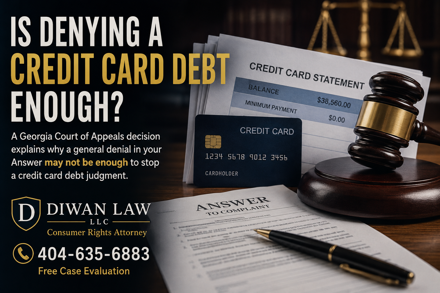 credit card debt defense georgia